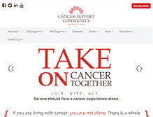 Tablet Screenshot of cancersupportstl.org